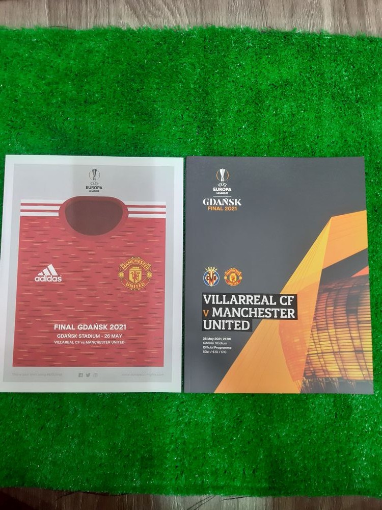 Programme Europa League Final 2021 Manchester United Villarreal poster