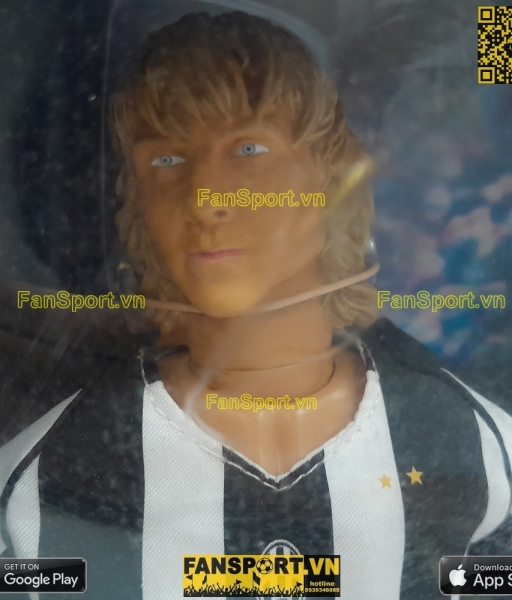 Tượng Pavel Nedved 11 Juventus 2004 2005 home Kick-O-Mania figures box