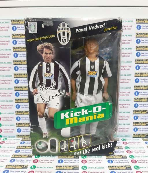 Tượng Pavel Nedved 11 Juventus 2004 2005 home Kick-O-Mania figures box