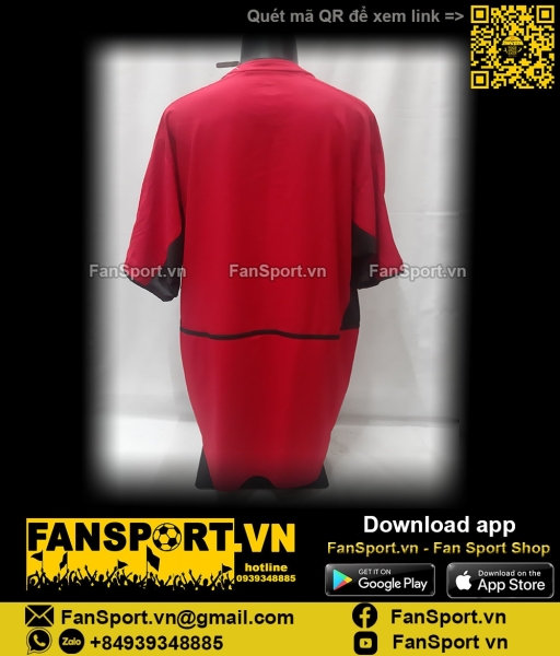 Áo đấu Manchester United FA Cup Final 2004 home shirt jersey 2002 2004
