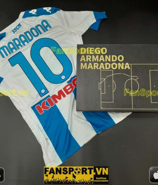 Box Diego Maradona 10 Napoli 2020-2021 home shirt jersey Kappa 3119ZCW