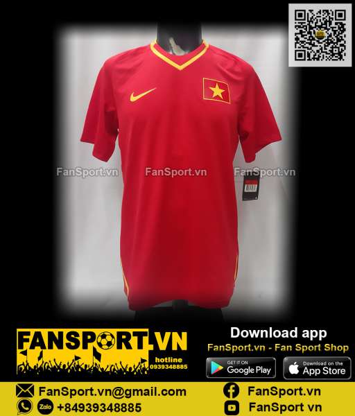 Áo đấu Việt Nam 2009 home đỏ shirt jersey Vietnam Nike 384725 BNWT L