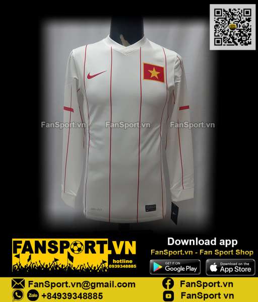 Áo Việt Nam 2010-2011 away shirt jersey Vietnam Nike dài tay 379623