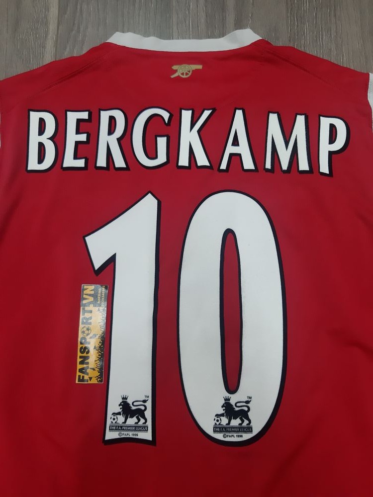 Áo Bergkamp 10 Arsenal testimonial 2006 home shirt jersey 2007 2008