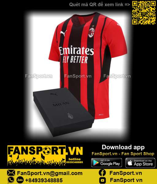 Box Ibrahimovic AC Milan 2021-2022 home shirt jersey authentic 764749