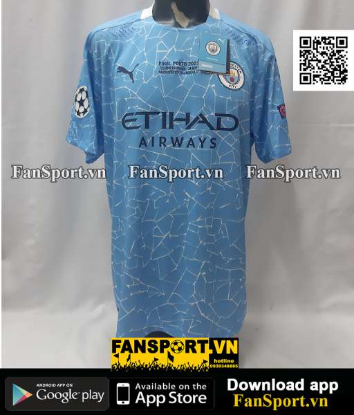 Áo Manchester City Champion League Final 2021 home shirt authentic