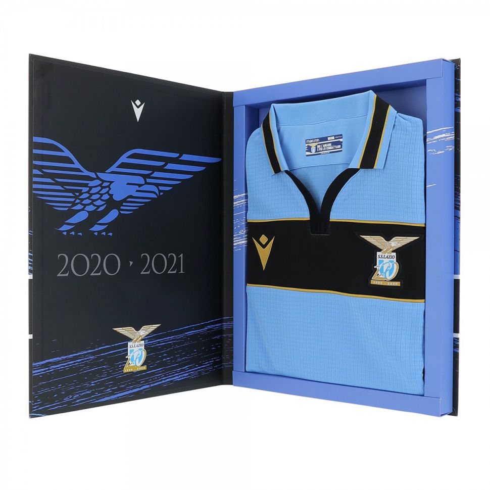 Box áo Lazio 2020-2021 Champion League home shirt jersey blue limited