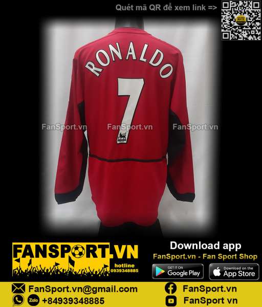 Áo Ronaldo Manchester United FA Cup Final 2004 home shirt 184948 Nike