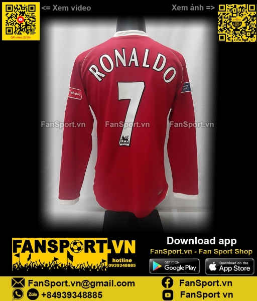 Áo Ronaldo Manchester United FA Cup final 2007 home jersey 146815 Nike