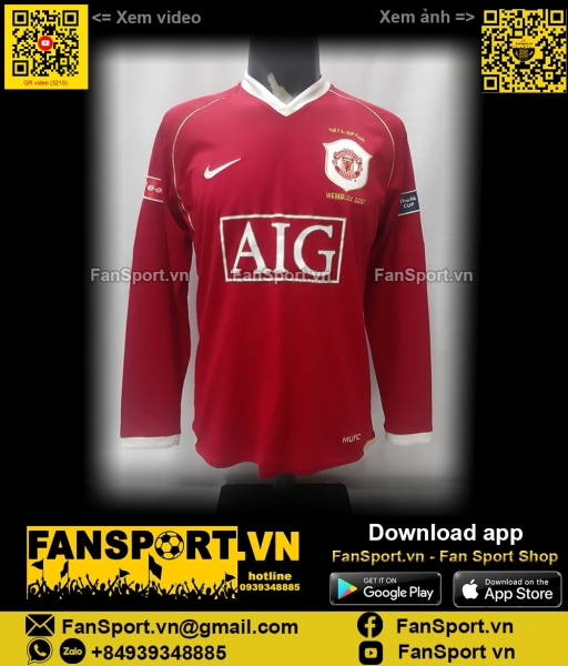 Áo Ronaldo Manchester United FA Cup final 2007 home jersey 146815 Nike