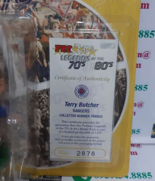 Tượng Terry Butcher Rangers 1986-1987 home corinthian PRO843 Series 1