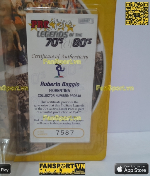 Tượng Baggio 10 Fiorentina 1989 1990 home corinthian PRO848 Series 1