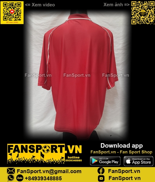 Áo đấu Liverpool League Cup final 2001 home shirt jersey red 2000 2002