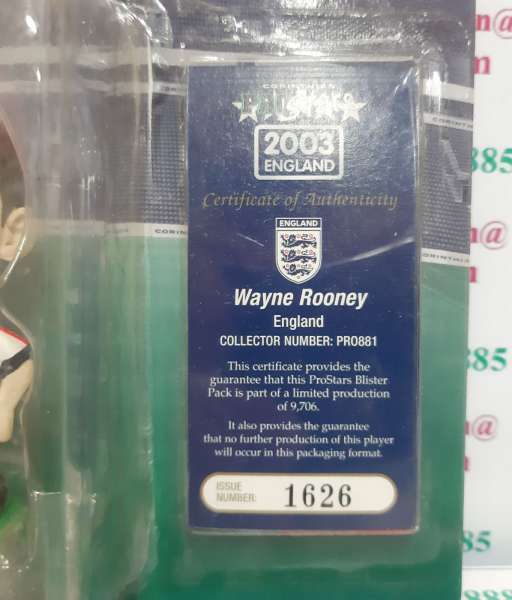Tượng Rooney 9 England 2003 2004 2005 home corinthian PRO881 1626