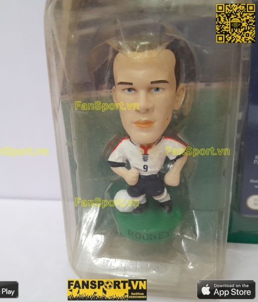 Tượng Rooney 9 England 2003 2004 2005 home white corinthian PRO881 anh