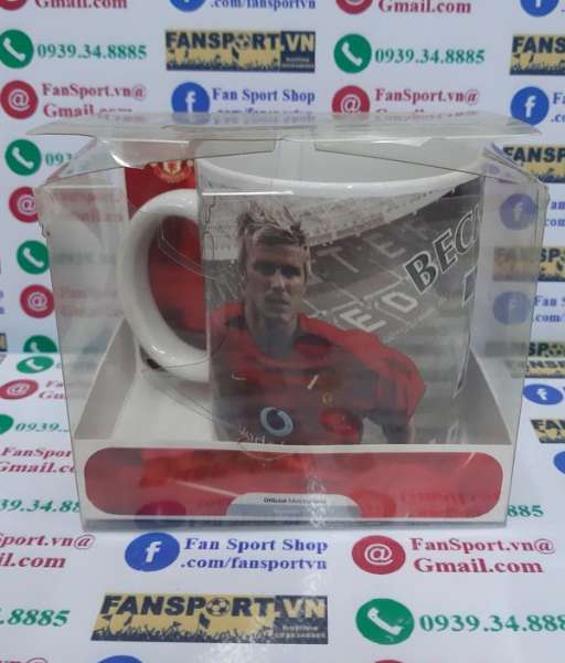 Ly nước hình David Beckham 7 Manchester United 2002 2003 2004 home cup