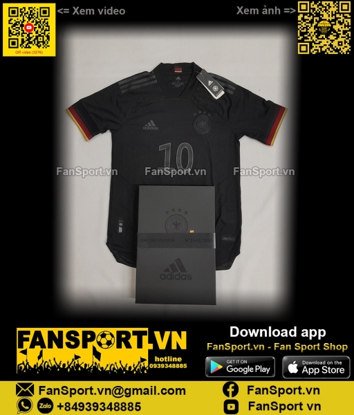 Box Gnabry 10 Germany 2020 2021 away authentic shirt jersey EH6116