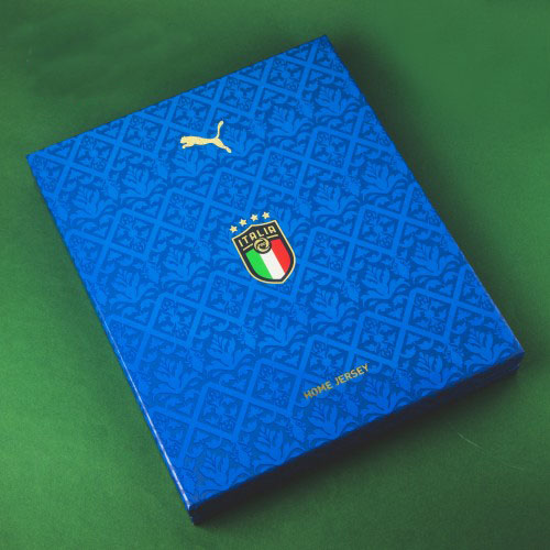 Box Italy 2020-2021 home authentic shirt jersey blue Euro Limited S