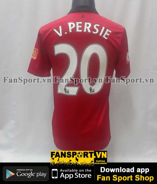 Áo đấu Persie #20 Manchester United Community Shield 2013 home shirt