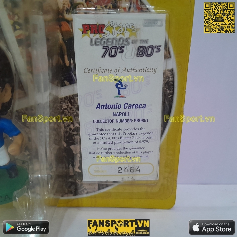 Tượng Antonio Careca 9 Napoli 1988 1990 home corinthian PRO851 blister