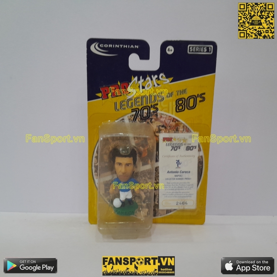 Tượng Antonio Careca 9 Napoli 1988 1990 home corinthian PRO851 blister