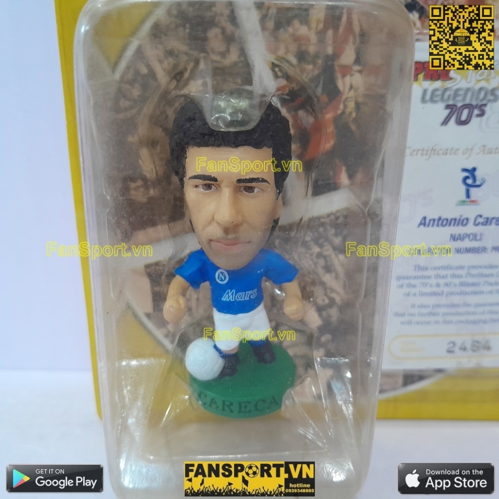 Tượng Antonio Careca 9 Napoli 1988 1990 home corinthian PRO851 blister