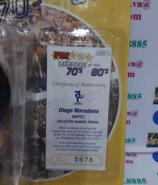 Tượng Maradona 10 Napoli 1988-1990 home corinthian PRO942 Legends 5678