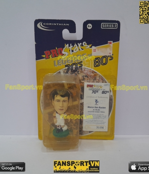 Tượng Marco Van Basten 9 AC Milan 1988 1990 away corinthian PRO935