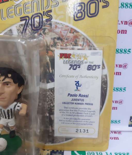 Tượng Paolo Rossi 9 Juventus 1982 1983 home corinthian PRO938 2131
