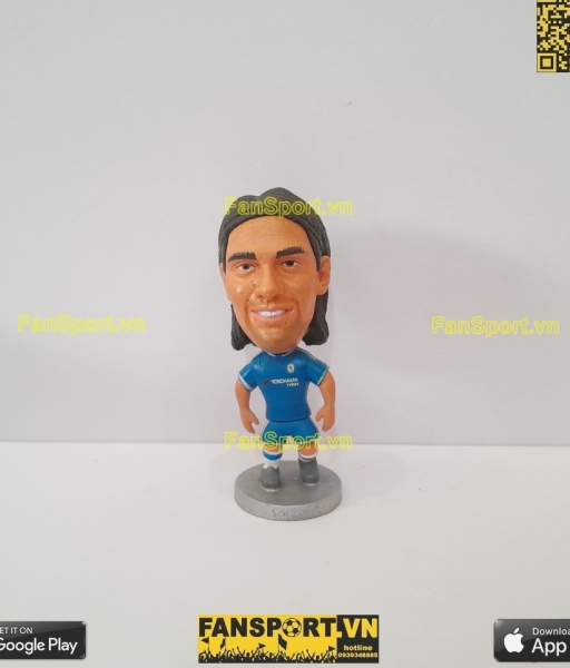 Tượng Radamel Falcao 9 Chelsea 2015-2016 home blue soccerwe