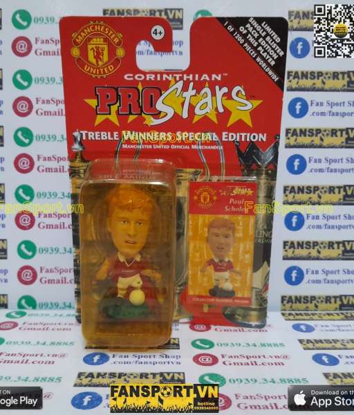 Tượng Scholes Manchester United 1999 Treble Winners corinthian PRO084