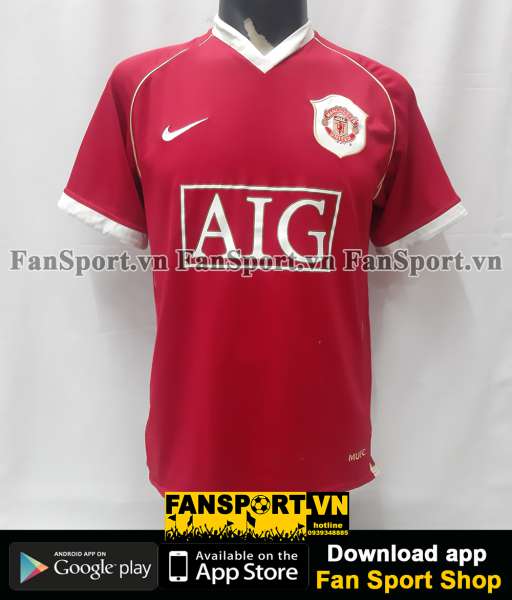 Áo đấu Ronaldo 7 Manchester United 2006 2007 home shirt jersey red