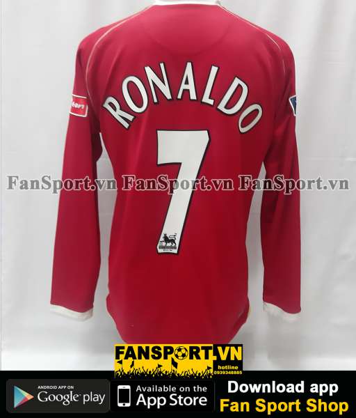 Áo Ronaldo Manchester United FA Cup final 2007 home shirt jersey 2006