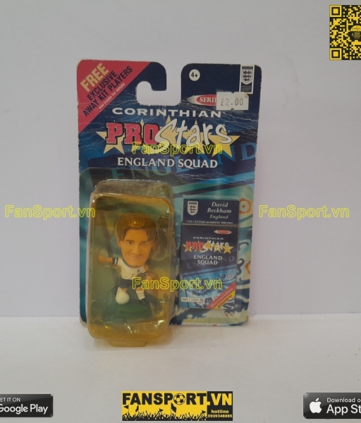 Tượng Beckham 7 England 1999 2000 2001 home corinthian PRO282 blister