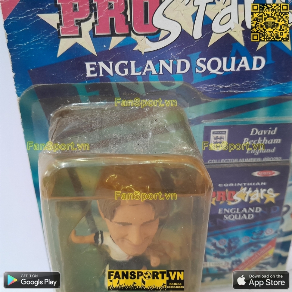Tượng Beckham 7 England 1999 2000 2001 home corinthian PRO282 blister