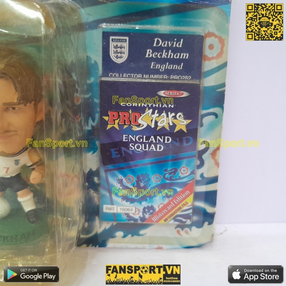 Tượng Beckham 7 England 1999 2000 2001 home corinthian PRO282 blister
