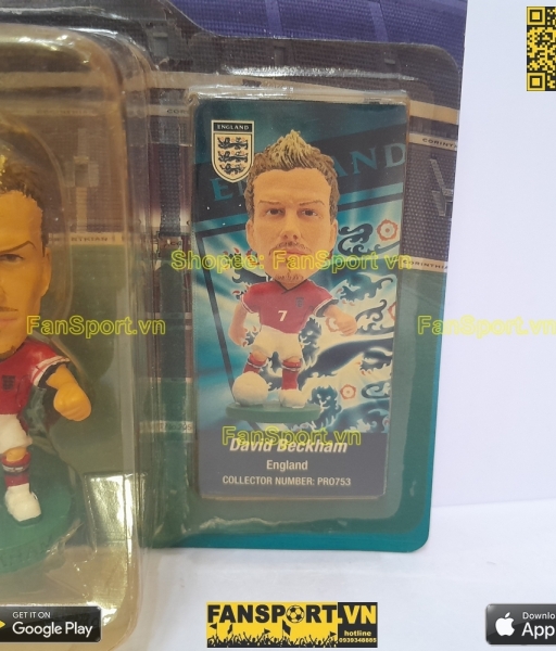 Tượng Beckham 7 England 2002 2003 2004 away corinthian PRO753 blister