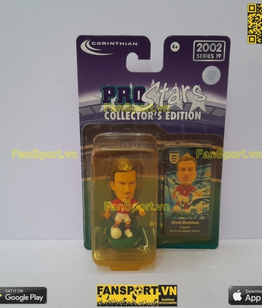Tượng Beckham 7 England 2002 2003 2004 away corinthian PRO753 blister