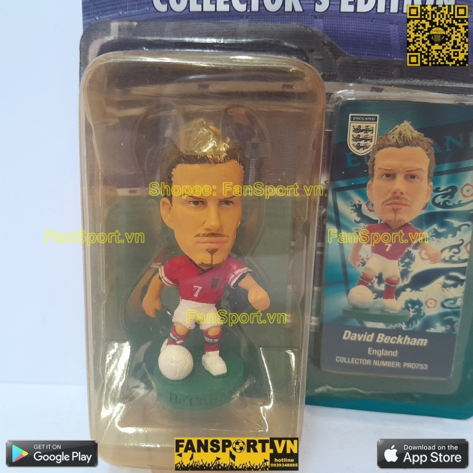 Tượng Beckham 7 England 2002 2003 2004 away corinthian PRO753 blister