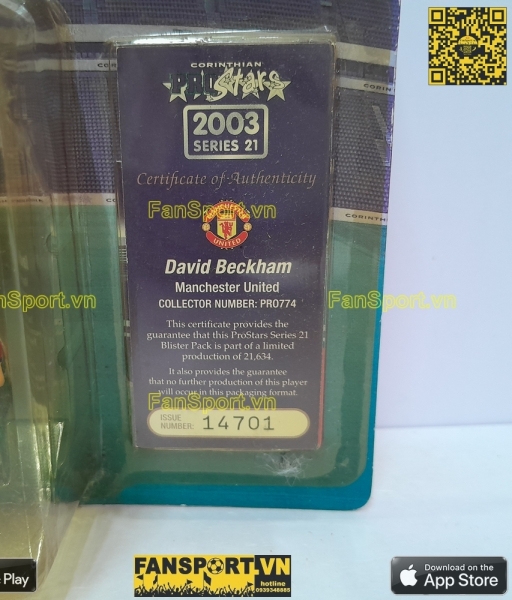Tượng Beckham 7 Manchester United 2002-2003 home corinthian PRO774
