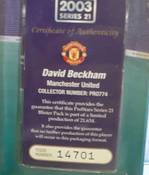 Tượng David Beckham Manchester United 2002-2004 home corinthian PRO774