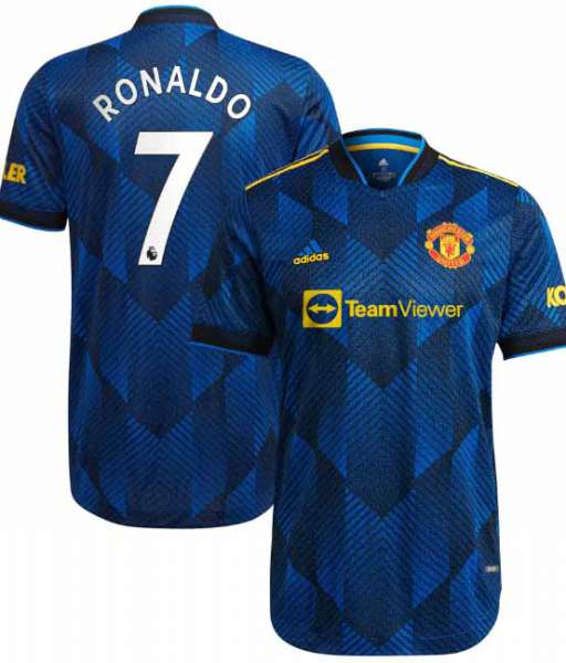 Áo Ronaldo 7 Manchester United 2021 2022 third shirt authentic GM4617