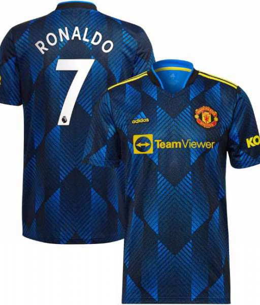 Áo Ronaldo 7 Manchester United 2021 2022 third shirt jersey fan GM4616