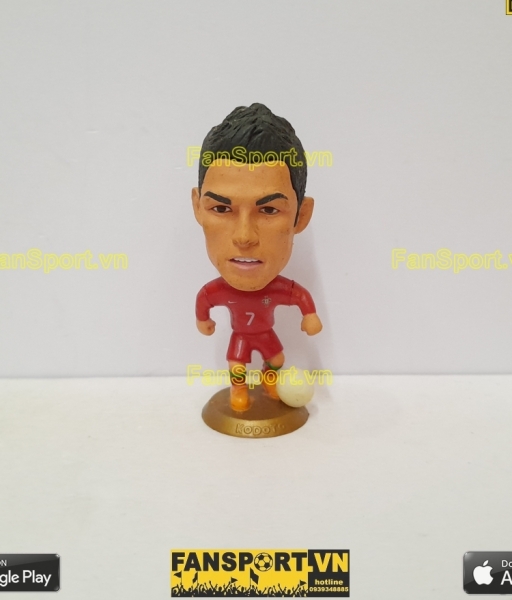 Tượng Cristiano Ronaldo 7 Portugal 2008 2009 2010 home red kodoto ball