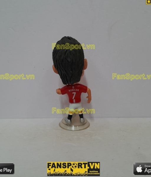 Tượng Ronaldo 7 Manchester united 2007 2008 2009 home red kodoto ball