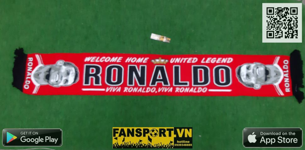 Khăn choàng cổ Cristiano Ronaldo Welcome home Manchester United scarf