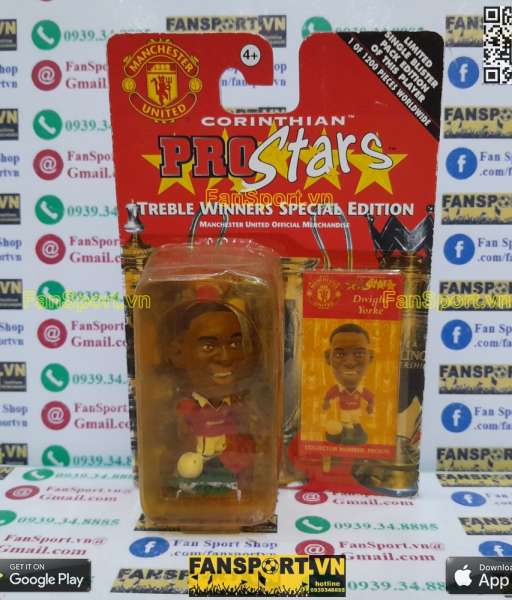 Tượng Yorke 19 Manchester United 1999 Treble Winners corinthian PRO079