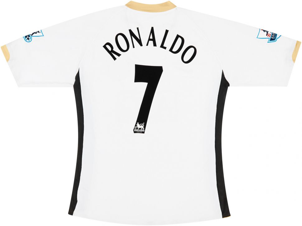 Nameset Ronaldo 7 Manchester United Premier League 2003 2007 black