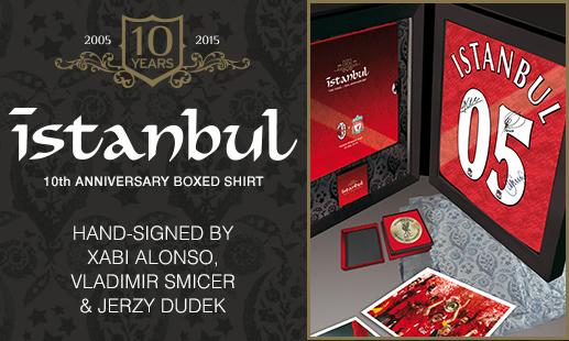 Box áo Liverpool Istanbul 2005 home10 year retro official shirt jersey