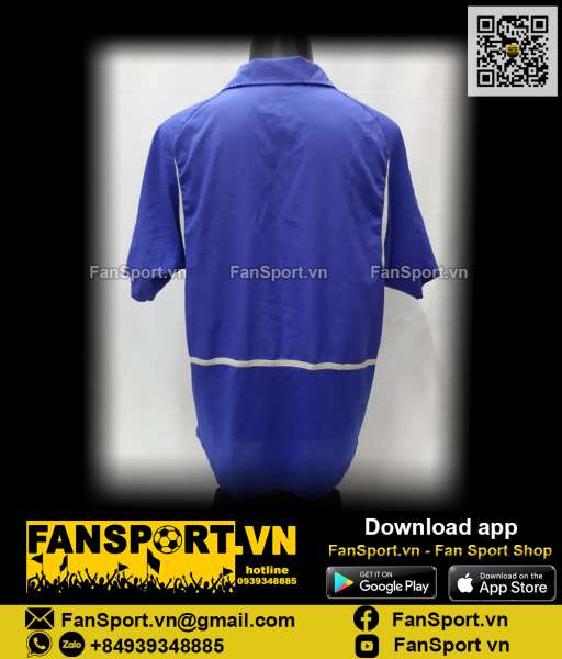 Áo đấu Brazil 2002-2003-2004 away shirt jersey blue Nike